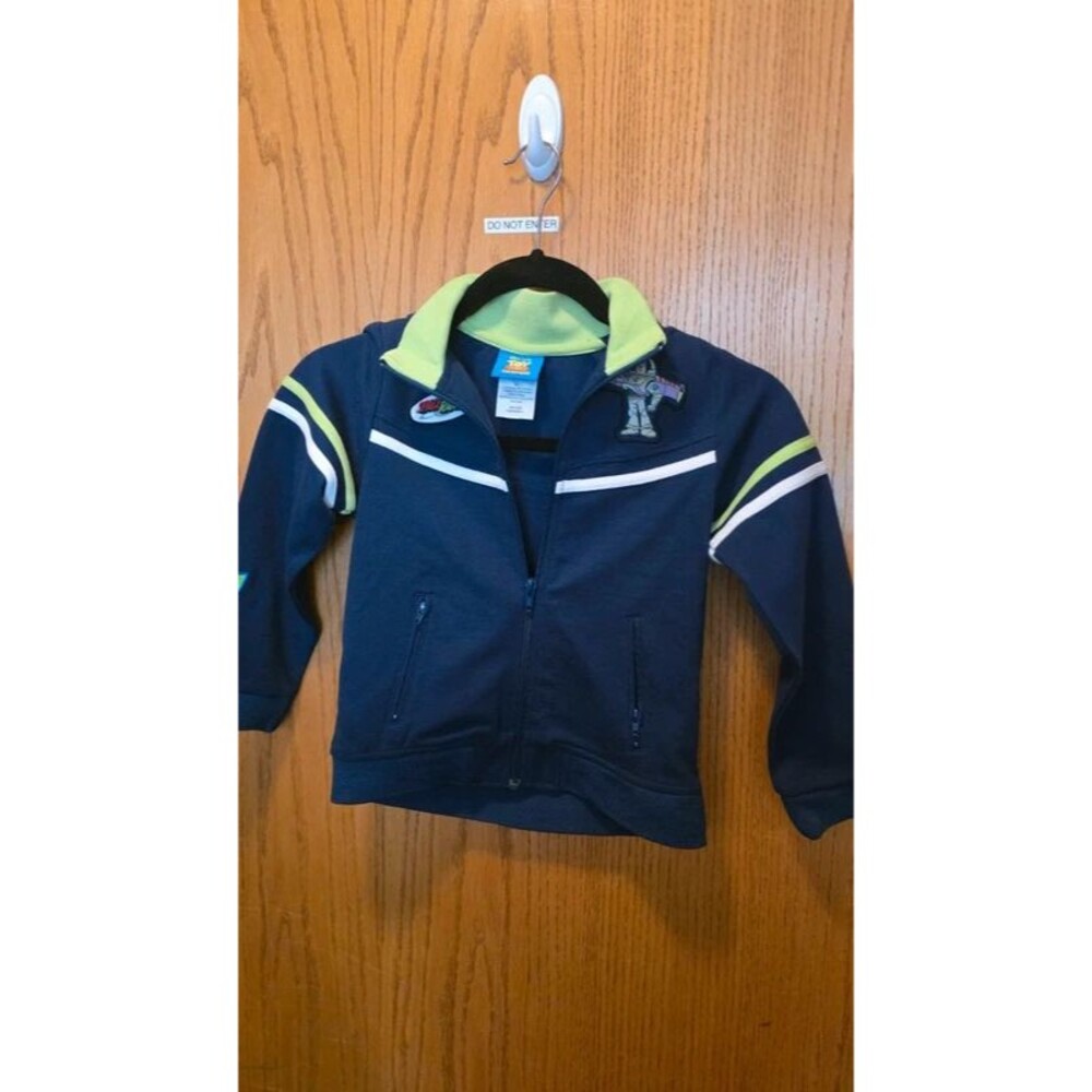 Disney Pixar Toy Story Buzz Lightyear Kids Track Jacket Navy  Size 5
